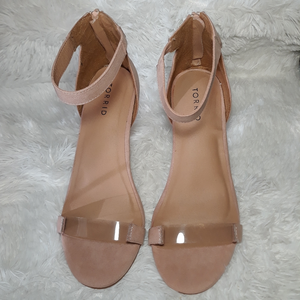Torrid Blush Lucite Heels 9.5W